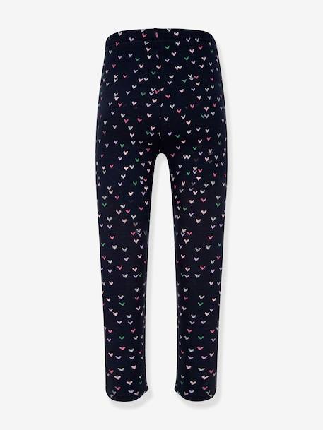 Leggings thermiques Happy Girls filles Coeurs grenadine+gris chiné+marine+rose poudré - vertbaudet enfant 