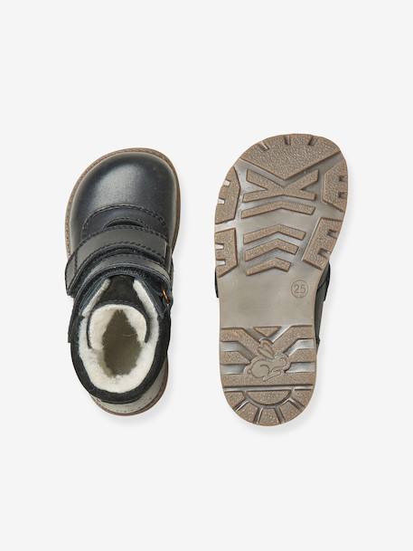 Bottines à doublure chaude TOKKER enfants Bundgaard pieds larges caramel+noir+olive - vertbaudet enfant 