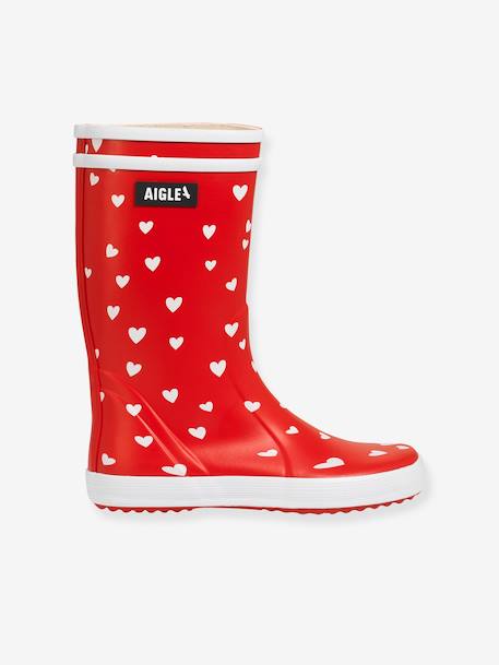 Regenlaarzen met print AIGLE® rood - vertbaudet enfant 