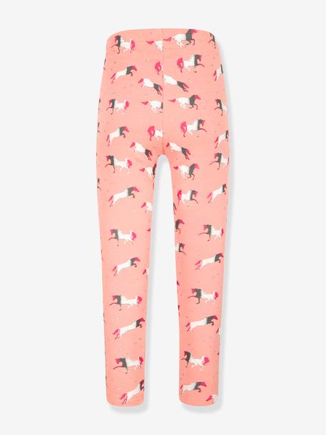 Leggings thermiques Happy Girls filles Chevaux marine+rose bonbon+rose poudré - vertbaudet enfant 