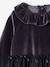 Robe fille noël velours tulle étoilé anthracite - vertbaudet enfant 