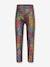 Thermische legging voor meisjes met glanzende print Happy Girls antraciet+grenadine - vertbaudet enfant 