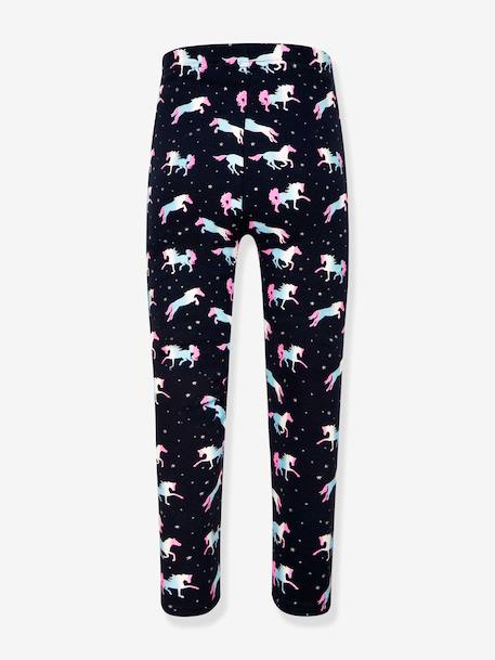 Leggings thermiques Happy Girls filles Chevaux marine+rose bonbon+rose poudré - vertbaudet enfant 