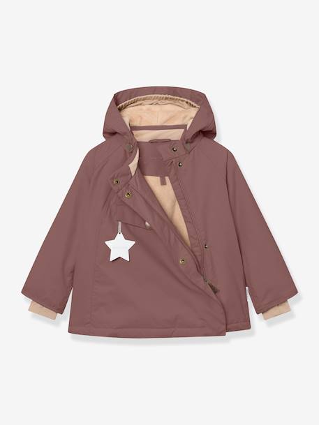 Veste d'hiver avec doublure polaire MATWANG enfants MINI A TURE bleu foncé+bordeaux+marron+prune+rose poudré+vert sauge - vertbaudet enfant 