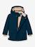 Veste d'hiver avec doublure polaire MATKASTORIO Garçons MINI A TURE bleu foncé+kaki - vertbaudet enfant 