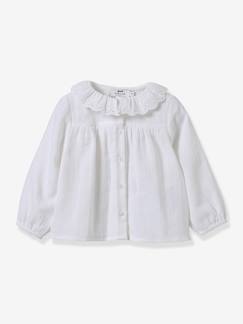 Bébé-Chemise, blouse-Blouse bébé en gaze de coton