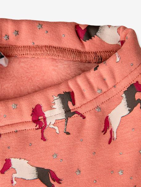 Leggings thermiques Happy Girls filles Chevaux marine+rose bonbon+rose poudré - vertbaudet enfant 