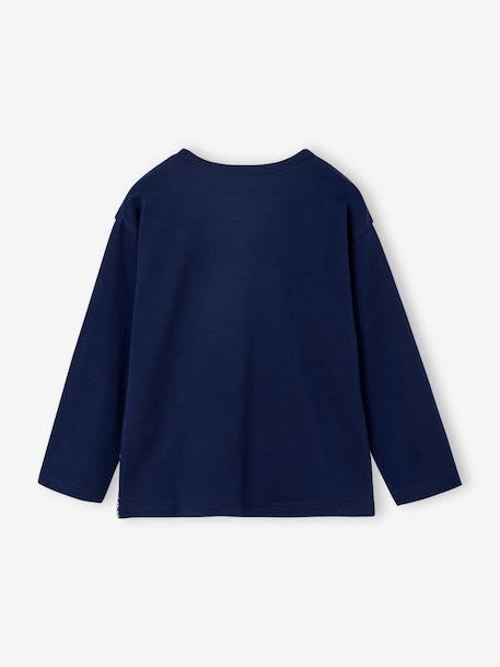 Tee-shirt garçon noël motif ludique marine+vert sapin - vertbaudet enfant 