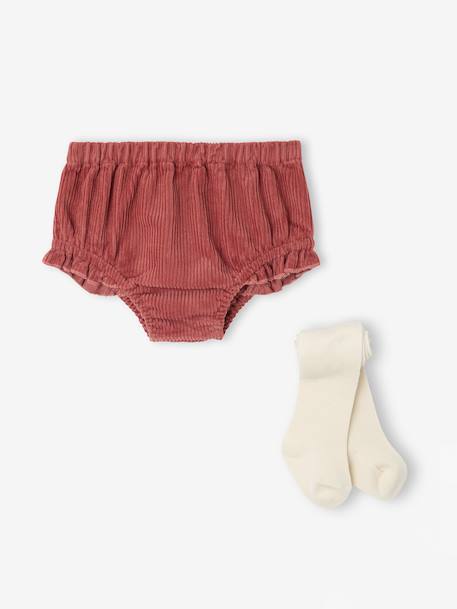 Ensemble naissance bloomer + collants tomette - vertbaudet enfant 