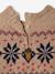 2-delige babyset met tricot babypakje + sokken in thema Kerst gemêleerd beige - vertbaudet enfant 