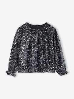 -Blouse fille noël à sequins