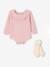 Babypakje met gebreide bloomer en panty's zachtpaars - vertbaudet enfant 