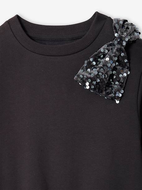 Robe fille noël à sequins effet 2 en 1 anthracite - vertbaudet enfant 