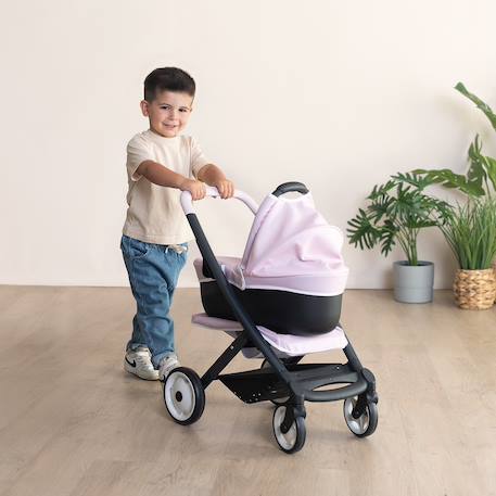 Maxi Cosi Kinderwagen Landau 3 in 1 - SMOBY beige+lichtroze - vertbaudet enfant 