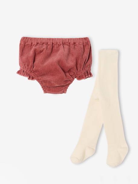 Ensemble naissance bloomer + collants tomette - vertbaudet enfant 