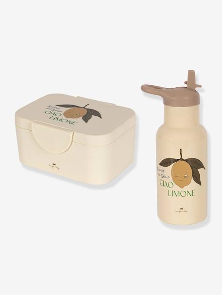 Lunchbox KONGES SLOJD ecru+rozen - vertbaudet enfant 
