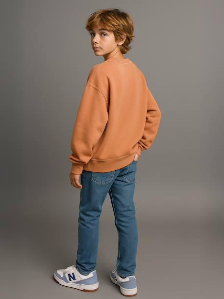 Lot 2 de sweats garçon unis col rond caramel - vertbaudet enfant 