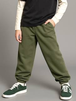 -Pantalon garçon oversize en molleton 