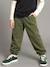 Pantalon garçon oversize en molleton kaki - vertbaudet enfant 