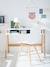 Bureau enfant LIGNE ARCHITEKT BLANC/BOIS CLAIR+vert - vertbaudet enfant 