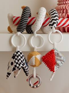 Jouet-Premier âge-Doudous, peluches et jouets en tissu-Spirale d'activités en tissu ÉVEIL & SENSORIEL