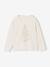 Tee-shirt fille noël motif sapin brillant manches longues écru - vertbaudet enfant 