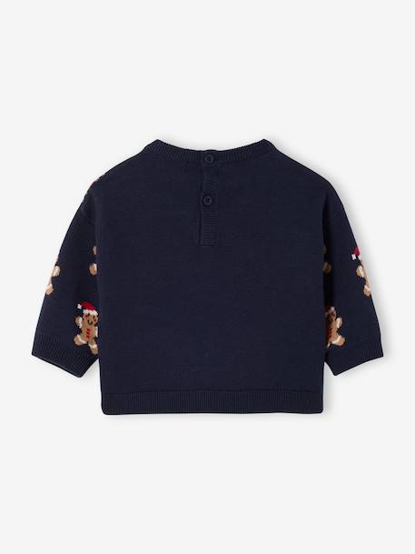 Pull bébé garçon noël jacquard marine - vertbaudet enfant 
