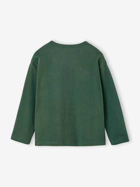 Tee-shirt garçon noël motif ludique marine+vert sapin - vertbaudet enfant 