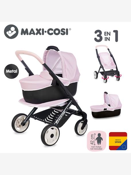 Maxi Cosi Kinderwagen Landau 3 in 1 - SMOBY beige+lichtroze - vertbaudet enfant 