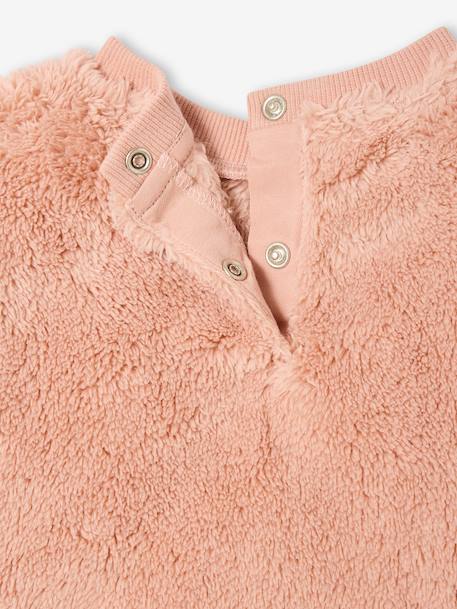 Ensemble bébé sweat-shirt + jupon rose poudré - vertbaudet enfant 