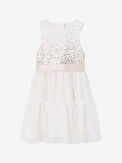 Meisje-Jurk-Kerstjurk voor meisjes met pailletten en tule 