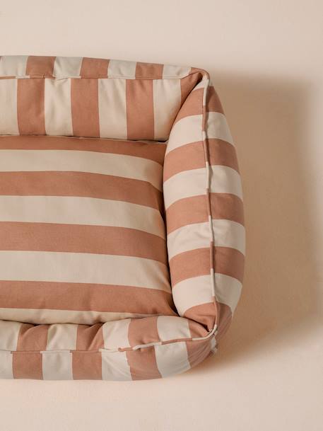 Panier matelassé pour chiens, disponible en 2 tailles rayé blanc - vertbaudet enfant 