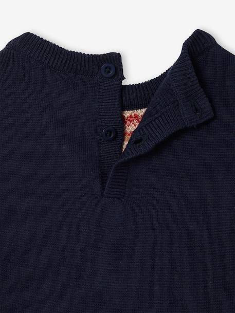 Pull bébé garçon noël jacquard marine - vertbaudet enfant 