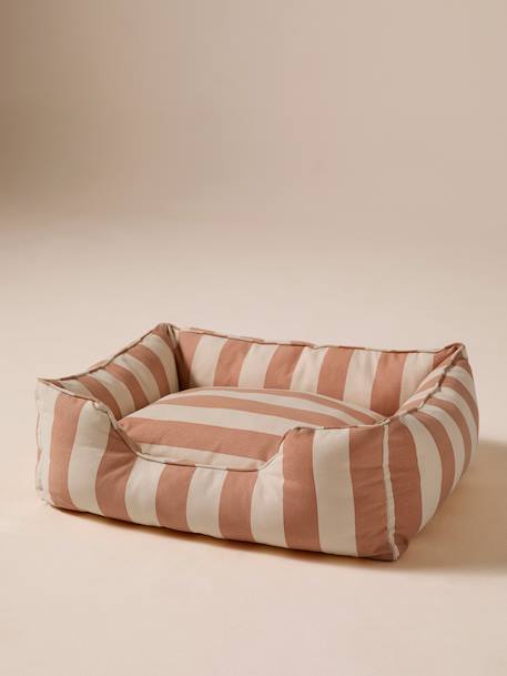 Panier matelassé pour chiens, disponible en 2 tailles rayé blanc - vertbaudet enfant 