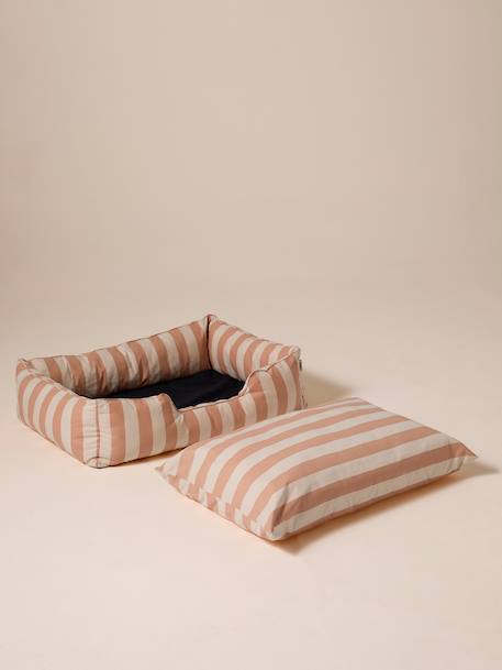 Panier matelassé pour chiens, disponible en 2 tailles rayé blanc - vertbaudet enfant 