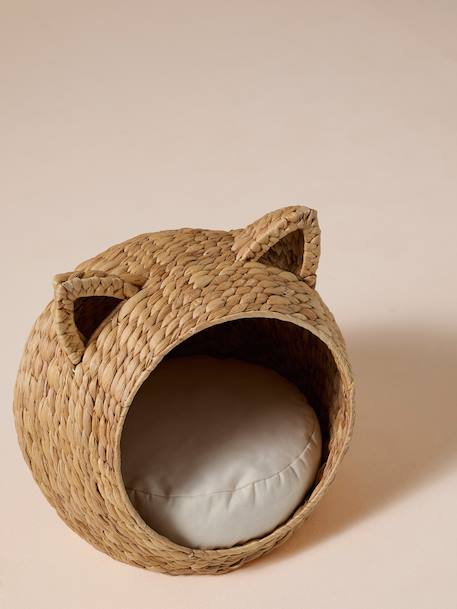 Kattenmand van waterhyacint FAMLY beige - vertbaudet enfant 