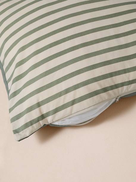 Panier en toile de coton pour chien rayé vert - vertbaudet enfant 