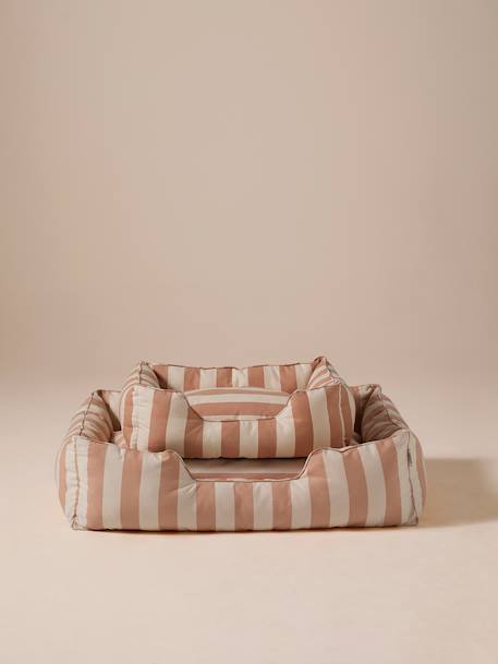 Panier matelassé pour chiens, disponible en 2 tailles rayé blanc - vertbaudet enfant 