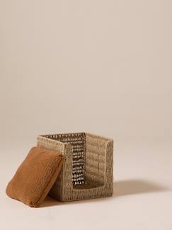 -Panier cube pour chat en corde de papier