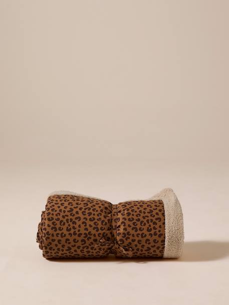 Tapis / plaid nomade pour chien marron imprimé+rayé vert - vertbaudet enfant 