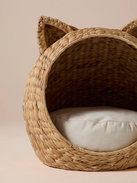 Panier pour chat en jacinthe d'eau beige - vertbaudet enfant 