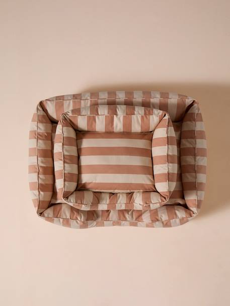 Panier matelassé pour chiens, disponible en 2 tailles rayé blanc - vertbaudet enfant 
