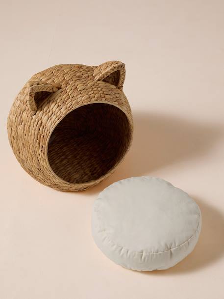 Panier pour chat en jacinthe d'eau beige - vertbaudet enfant 