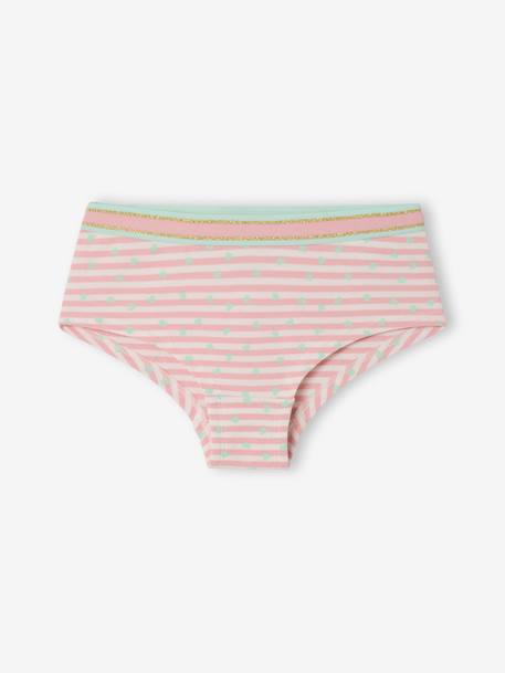 Lot de 5 shorties fille Lot bleu et rose - vertbaudet enfant 