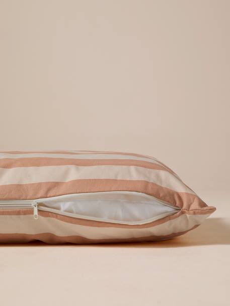 Gequilte mand voor huisdier FAMILY hazelnoot+klei+wit, gestreept - vertbaudet enfant 