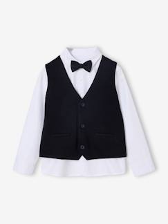 Garçon-Ensemble-Ensemble garçon chemise et gilet noël