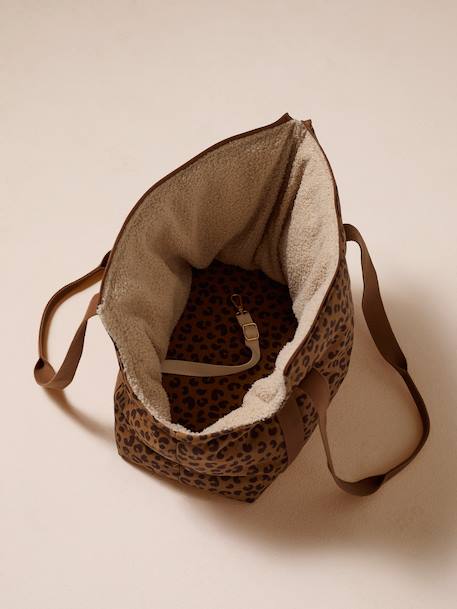 Sac de transport pour chat et chien marron imprimé - vertbaudet enfant 
