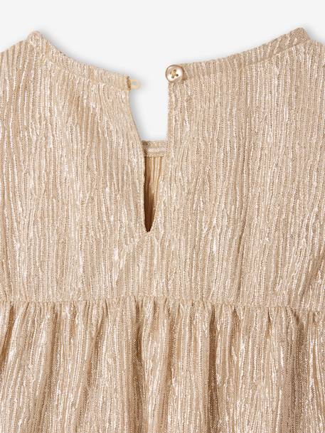 Blouse fille noël en lamé or - vertbaudet enfant 