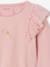 Kerst set voor meisjes, rok met tule en t-shirt met ruches roze (poederkleur) - vertbaudet enfant 