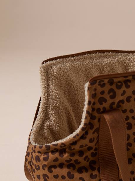 Sac de transport pour chat et chien marron imprimé - vertbaudet enfant 